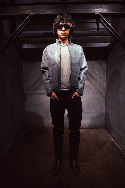 MARBLE LEATHER JACKET