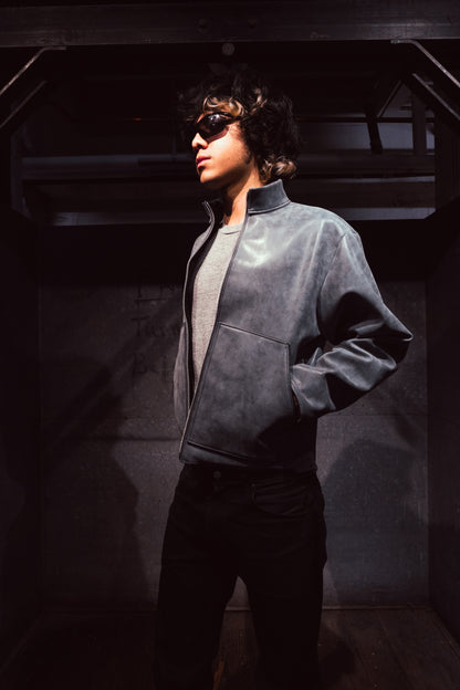 MARBLE LEATHER JACKET